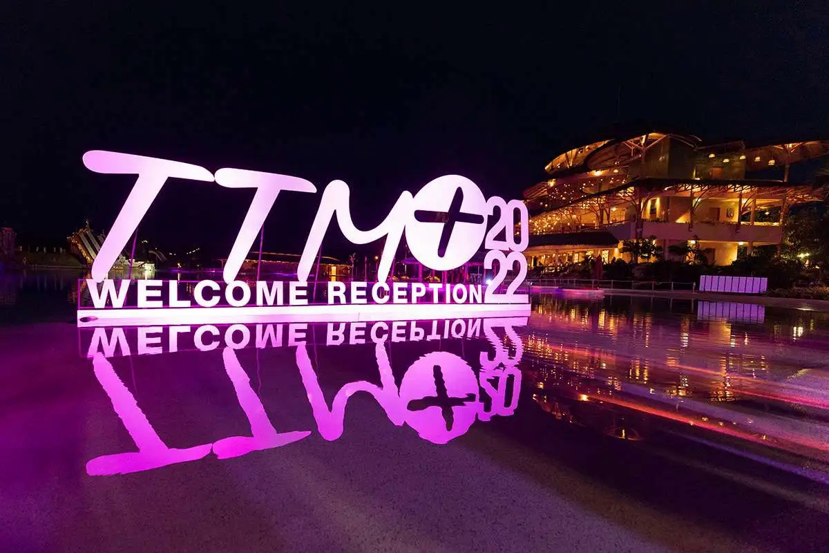 TTM+ 2022 welcome reception delighted delegates with ‘luxe, local zero waste’ initiatives