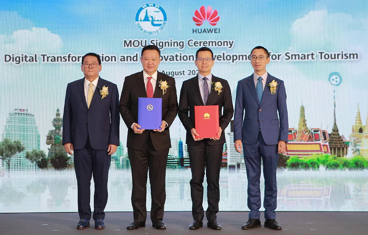 TAT and Huawei sign MOU to promote smart tourism
