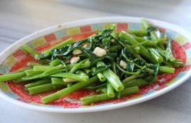 Authentic Thai Recipe for Stir Fried Morning Glory